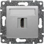 VENA Gniazdo multimedialne HDMI, bez ramki ALUMINIUM