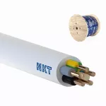 YDYżo 450/750 5x2,5 biały Kabel elektroenergetyczny, instalacyjny, wielożyłowy z izolacją PVC