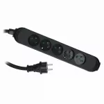PS-570/PRO/3X1,5/H05RR-F/3 Przedłużacz PS-PRO 5-gn. z/u, 3x1,5mm2; H05RR-F czarny