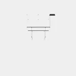 Pendant Tubs Modular Pendant Track with 2 Lineal 600mm LED 18.7W LED warm-white 3000K DALI Black 1837lm 00-A097-05-M1