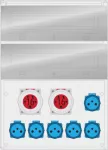 Rozdzielnica MAX BOX-32S 2x16/5, 6x230V zabezp. 2xM.01-B16/3, 6xM.01-B16/1 IP65