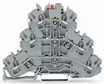 Złączka do zabudowy elementów 3-piętrowe, szara 2002-3221/1000-413