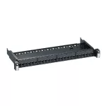 Panel miedziany S-one basic, wyposażony, 1U, RAL7016, Kat6a, 24złącza, RJ45, STP