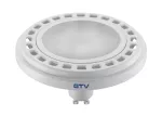 ŹRÓDŁO ŚWIATŁA LED, ES111, 12W, 12XPOWER LED, GU10, 850 lm, AC220-240V, 50-60Hz, KĄT ŚWIECENIA 120°, 104 mA, NEUTRALNY BIAŁY, BIAŁY, SZYBKA MLECZNA, WYS. 65 mm
