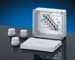 K 9065 Z  Puszka do inst. wewn., szara, IP 65 przy zast. dł. EDK/AKM, z zac. 5-bieg., 6 mm2, Cu