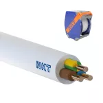 YDYżo 450/750 3x1,5 biały Kabel elektroenergetyczny, instalacyjny, wielożyłowy z izolacją PVC