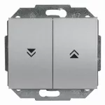 WP-11N/M Wyłącznik żaluzjowy-LUNA- p/t 10A, 250V; srebrny