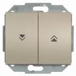 WP-11N/M Wyłącznik żaluzjowy-LUNA- p/t 10A, 250V; satyna