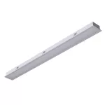 BURGOS T2 wpust stropowy LED PHILIPS LV 58W/7000lm/3000K, 230V, srebrny aluminiowy (mat struktura) RAL 9006
