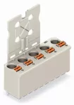 1-przewodowe gniazdo THT, proste, przycisk Push-in CAGE CLAMP®, jasnoszary 2092-3154