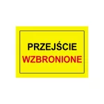 Tablica budowlana ostrzegawcza 250x350 