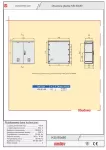 Obudowa poliestrowa - IP44/IP54, IK10, KSI 80x80 daszek płaski