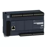 Modicon M221, sterownik kompaktowy, port szeregowy RJ45, 24 wejść, 16 wyjść tranzystorowych PNP, 24 VDC