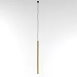 NER 500 wisząca max. 1x2,5W, G9, 230V, przewód czarny, kolor złota (gładki mat)