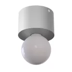 MINIMAL A2 stropowy max.1x60W, E27, 230V, srebrny aluminiowy (mat struktura) RAL 9006