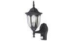7837 Kinkiet górny Milano E27/60W czarny mat czujnik ruchu 230V, 50Hz