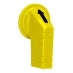 Długie pokrętło dla przełącznika, Harmony 9001K, 30 mm, żółta