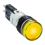 Harmony XB6 Kompletny wskaźnik świetlny, Żółty, LED, Okrągły, 12...24 V AC/DC, 16 mm, Plastikowy