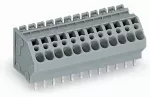 Złączka do płytek drukowanych 4 mm² RM 5 mm 4-bieg, szara 745-104/005-000