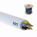 YDYżo 450/750 5x1 biały Kabel elektroenergetyczny, instalacyjny, wielożyłowy z izolacją PVC