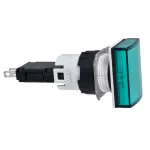 Harmony XB6 Kompletny wskaźnik świetlny, Zielony, LED, Prostokątny, 12...24 V AC/DC, 16 mm, Plastik