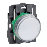 Biały wskaźnik świetlny Ø22 LED 24V