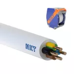 YDYżo 450/750 4x1,5 biały Kabel elektroenergetyczny, instalacyjny, wielożyłowy z izolacją PVC