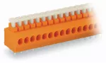 Złączka do płytek drukowanych przycisk 1,5 mm² RM 3,81 mm 8-bieg, pomarańczowa