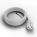 PP-40H/5M/2X1,0/H05VV-F Przewód przyłączeniowy z wtyczką prostą IP44 ; 2x1; H05VV-F; 5m; biały