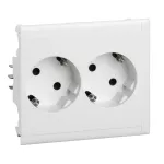 Thorsman - CYB-PS - socket outlet - double slave - 37° - white NCS