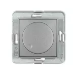 ICON Mechanizm elektronicznego regulatora oświetlenia przyciskowo-obrotowego do lamp LED srebrny metalik