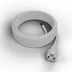PP-40H/5M/3X2,5/H05VV-F Przewód przyłączeniowy z wtyczką prostą IP44; 3x2,5; H05VV-F; 5m; biały
