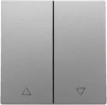 KOS 66 Łącznik żaluzjowy z klawiszem, bez ramki, ALUMINIUM