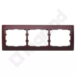 SISTENA LIFE RAMKA MAHOGANY POTRÓJNA POZIOMA, Legrand