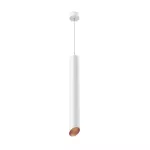 PIXO 510 wisząca max 1x50W, GU10, 230V, kolor miedzi, biały sygnałowy (mat struktura) RAL 9003 T068P51Wh961117
