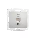 DOMO 01-1400-043 sr Gniazdo komputerowe pojedyncze (RJ45Cat 6e Jack)