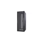 Szafa serwerowa SX 42U o szerokości 750 mm i głębokości 1070 mm z bokami, czarna