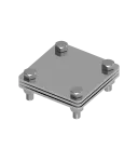 [NI V2A] Złącze uniwersalne bednarka / bednarka 80x80mm