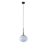 OVO fi220 wisząca max.1x23W, E27, 230V, przewód czarny, czarny (mat) RAL 9017