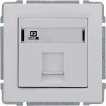 KOS 66 Gniazdo komputerowe poj. RJ45 (wkład MOLEX), bez ramki, BIAŁY