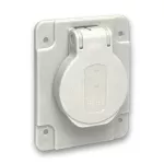 Gniazdo Pratika 65X85 czarne IP54 220V 2PT