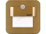 Oprawa przyschodowa z czujnikiem ruchu Salsa LED PIR 120 st. Motion Sensor Light SKOFF 10 V DC 1,0 W IP 20 3000 K mosiądz mat szt.