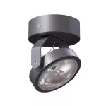 ZETA C1Sd LED111 stropowy max. 1x20W, G53, 12V/DC, czarny głęboki (mat struktura) RAL 9005