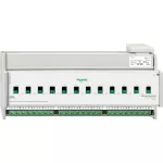 KNX aktor załączający REG-K 12x 16 A jasnoszary z uruch. ręcz. i det. prądu