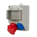 gn. 16A/400V 3p+n+z i 10/16A 250V płytka odgałęźna 5x4mm2