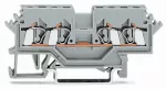 4-przewodowa złączka przelotowa 2,5 mm², jasnoszara 280-990