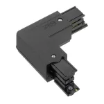 GLOBAL Track Pro 3F zakręt zasilanie prawe czarny RAL 9005