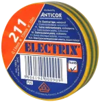 ELECTRIX 211 taśma elektroizolacyjna 0,13 mm x 15 mm x 10 m żółto-zielona