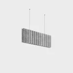 Lineal lighting system Infinite Pro Acoustic 1136mm Suspended Haloprisma 13.5W LED warm-white 3000K CRI 80 CASAMBI Light grey felt IP20 1794lm AK23-13W8HPXBGA