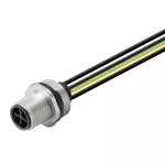SAIE-M12S-3+PE-S-0.2U-M16 Złącze okrągłe, do wbudowania (z kablem), nr.katalogowy 1467930000